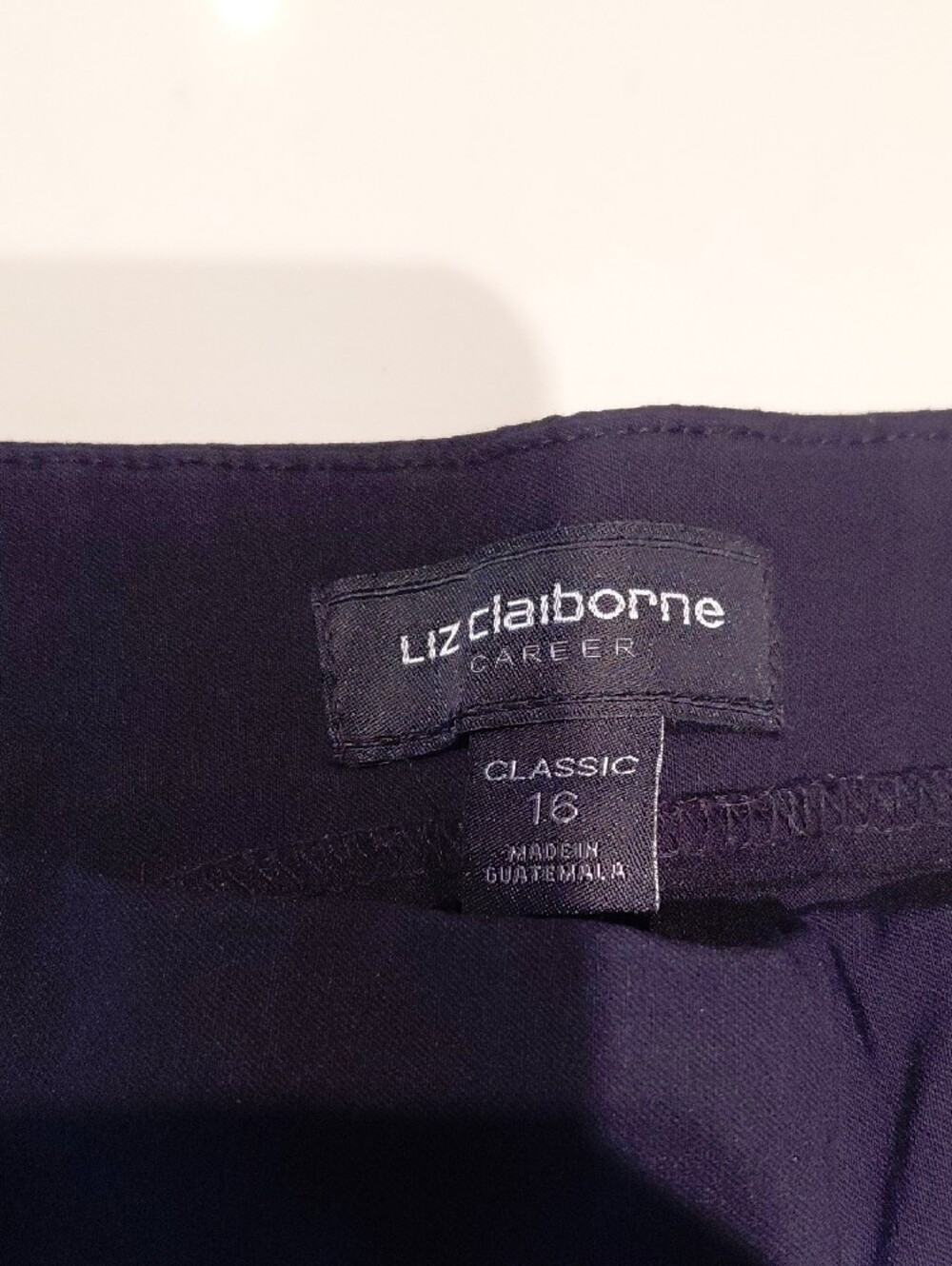 Liz Claiborne Women's Navy Straight-Leg Dress Pants - Picture 2 of 2